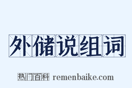 外储说组词是什么意思的图片